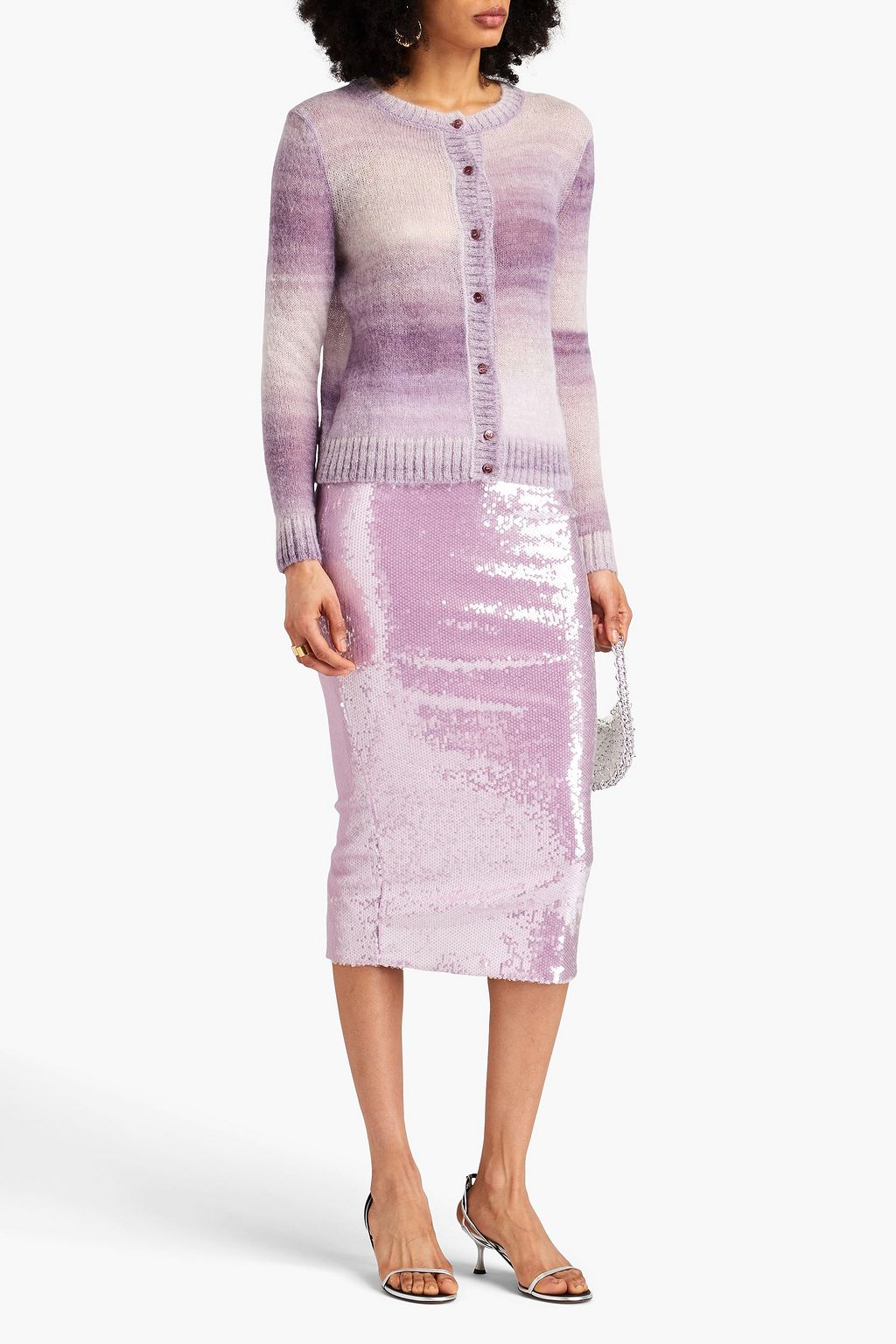 MISSONI كارديغان من نسيج محبوك متدرّج الألوان