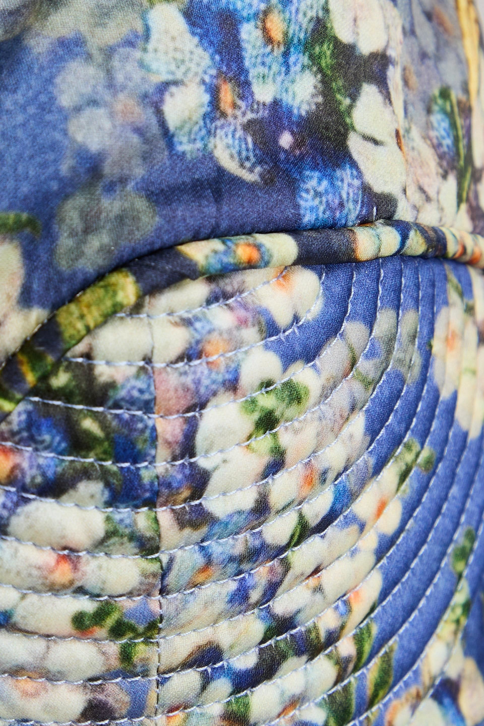 Zimmermann Floral-print Silk Bra Top In Blue
