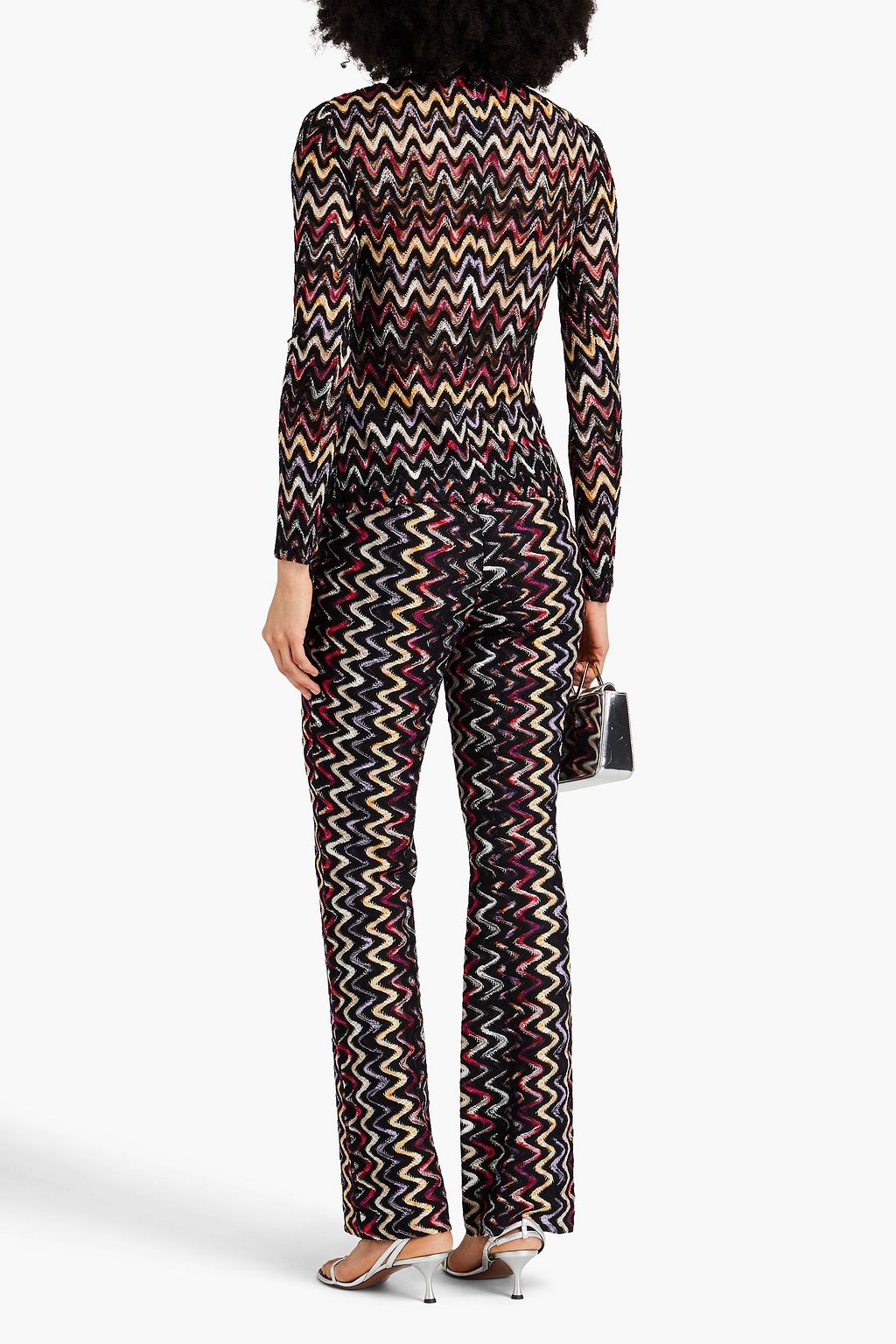 MISSONI 크로셰 니트 울 혼방 터틀넥 스웨터