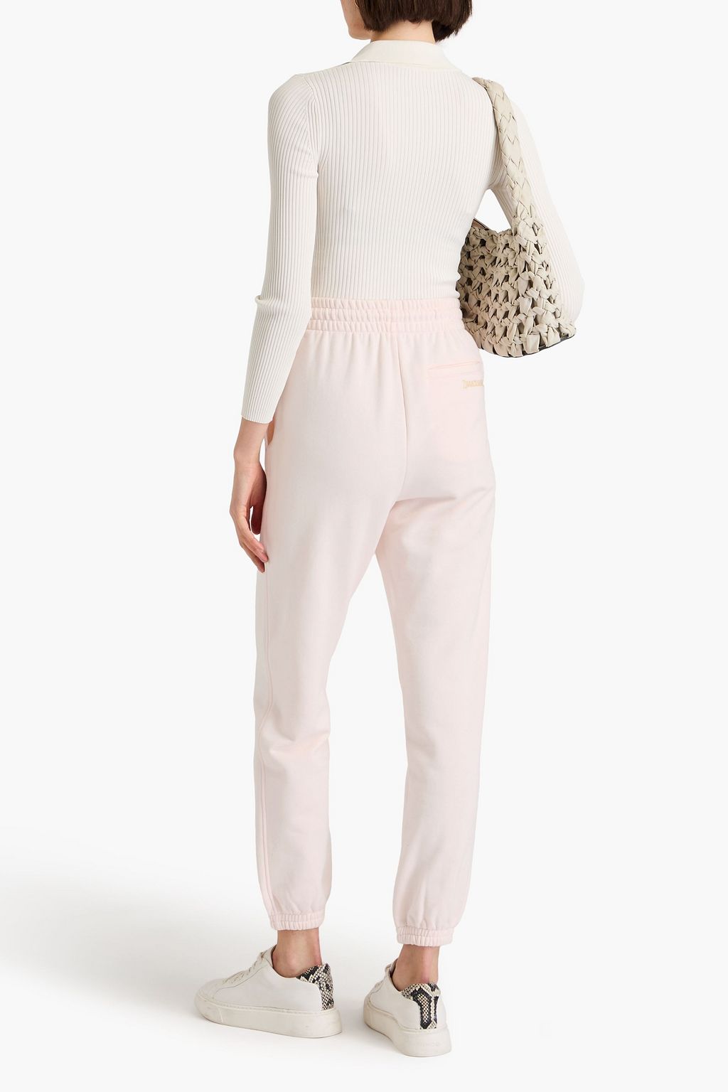 ZIMMERMANN French cotton-blend terry track pants