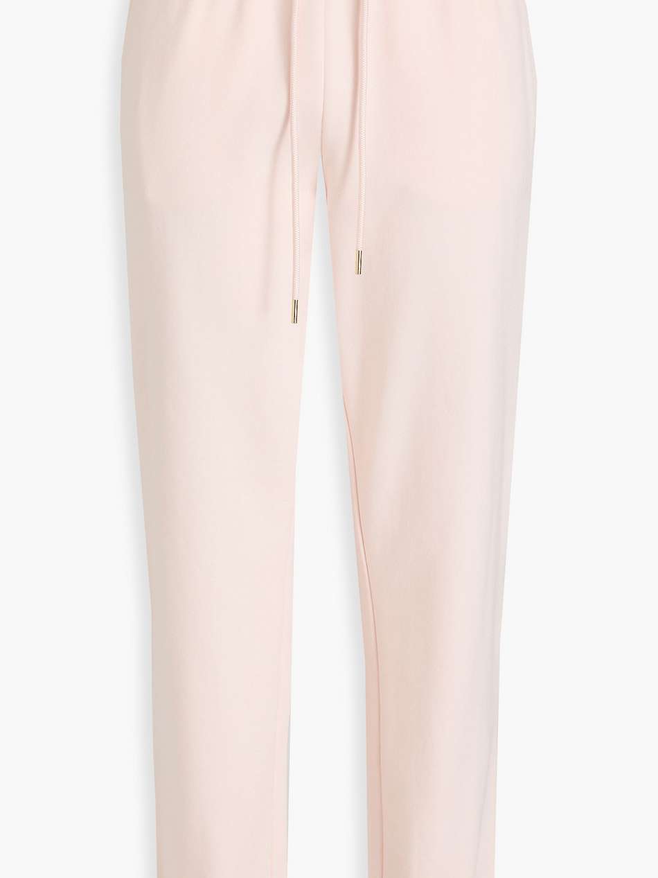 french cotton-blend terry track pants