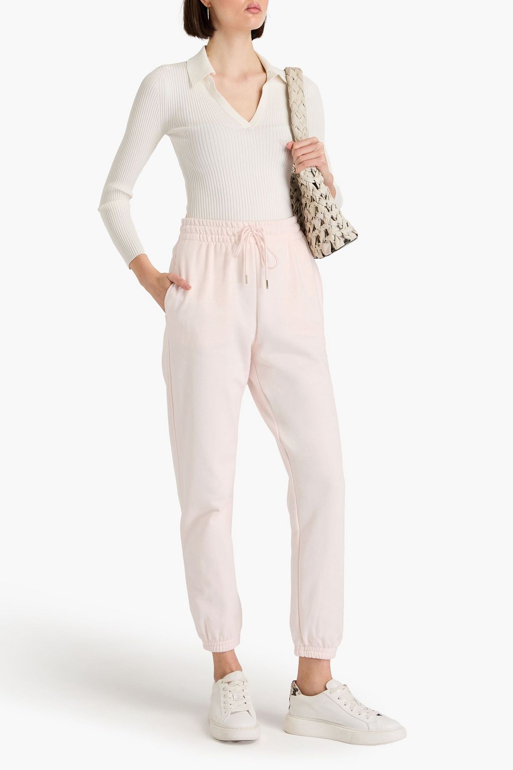 ZIMMERMANN French cotton-blend terry track pants