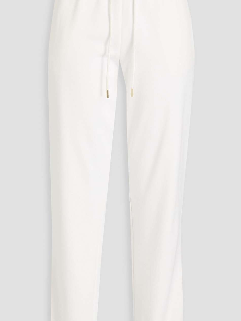 french cotton-blend terry track pants