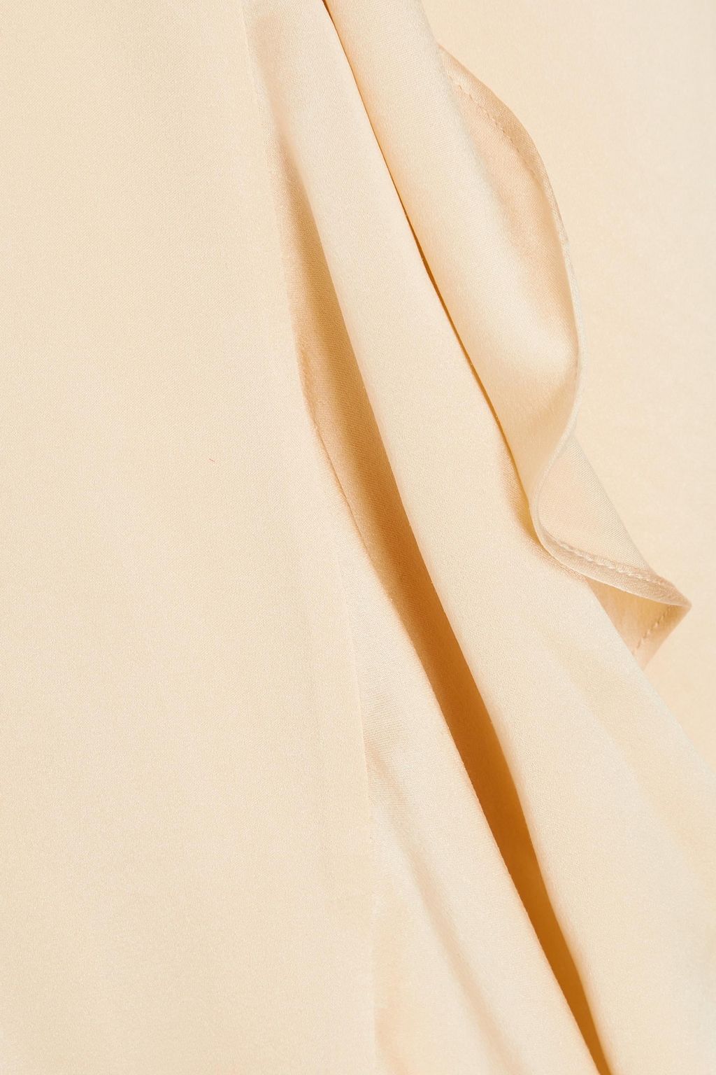 ZIMMERMANN Asymmetric ruffled silk-satin midi wrap dress