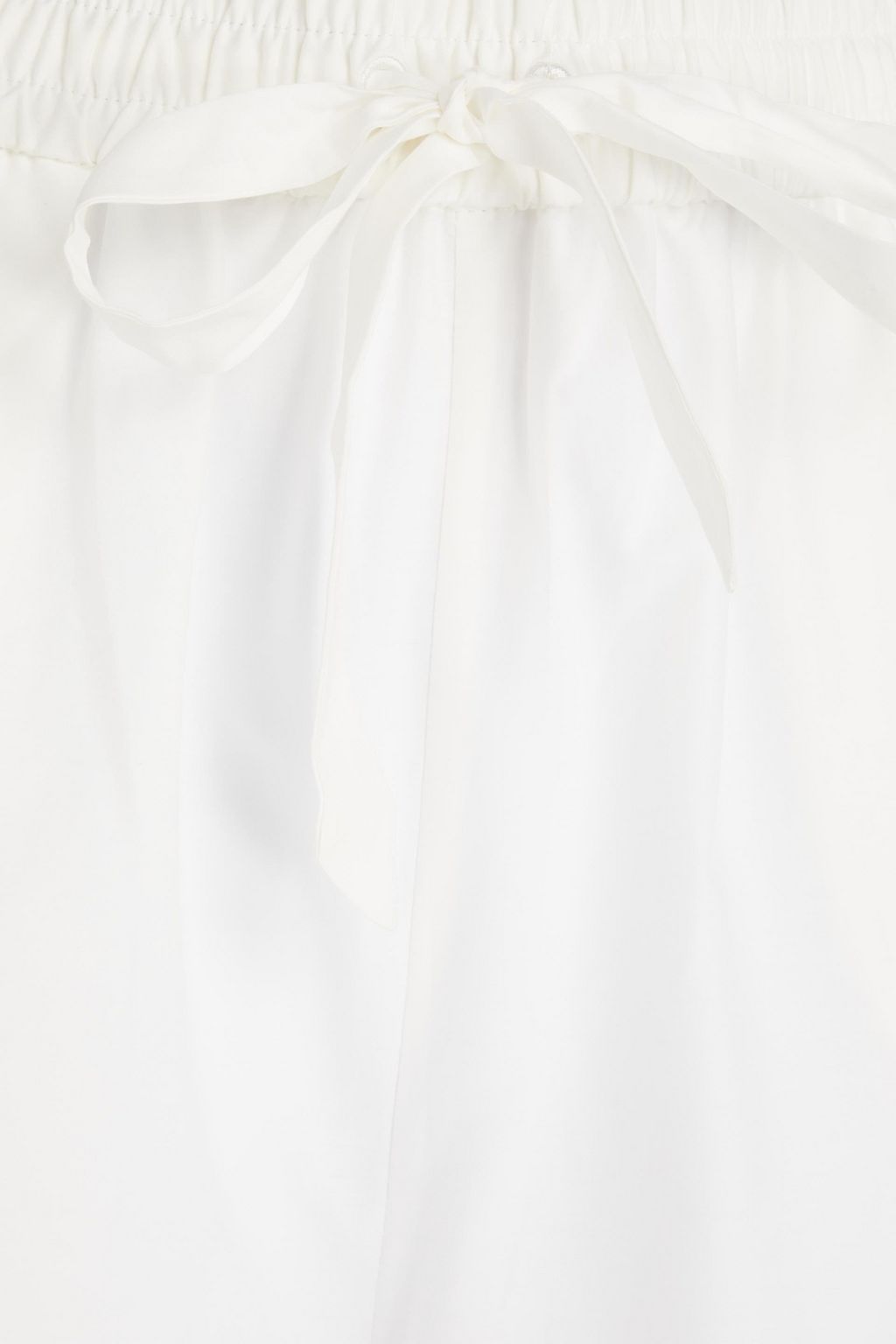 ZIMMERMANN Lace-trimmed cotton and silk-blend culottes