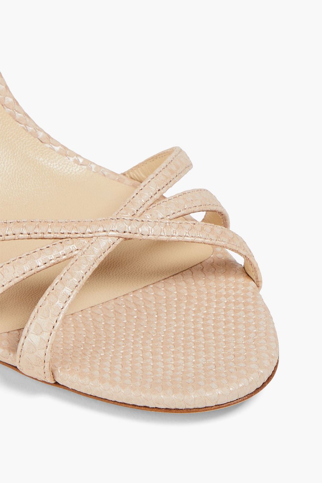 JIMMY CHOO Dinda 85 snake-effect leather sandals