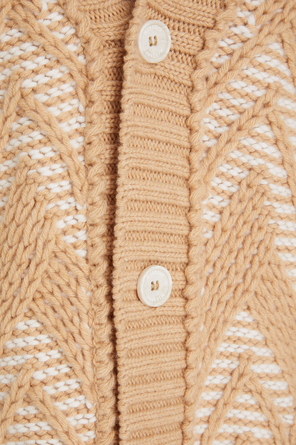 Missoni Cardigan Aus Wolle In Sandfarben