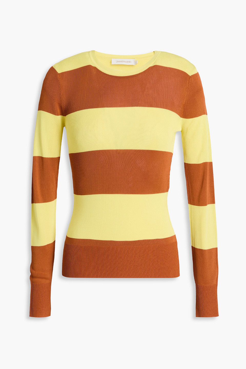 Zimmermann - Striped knitted sweater - Yellow - 2