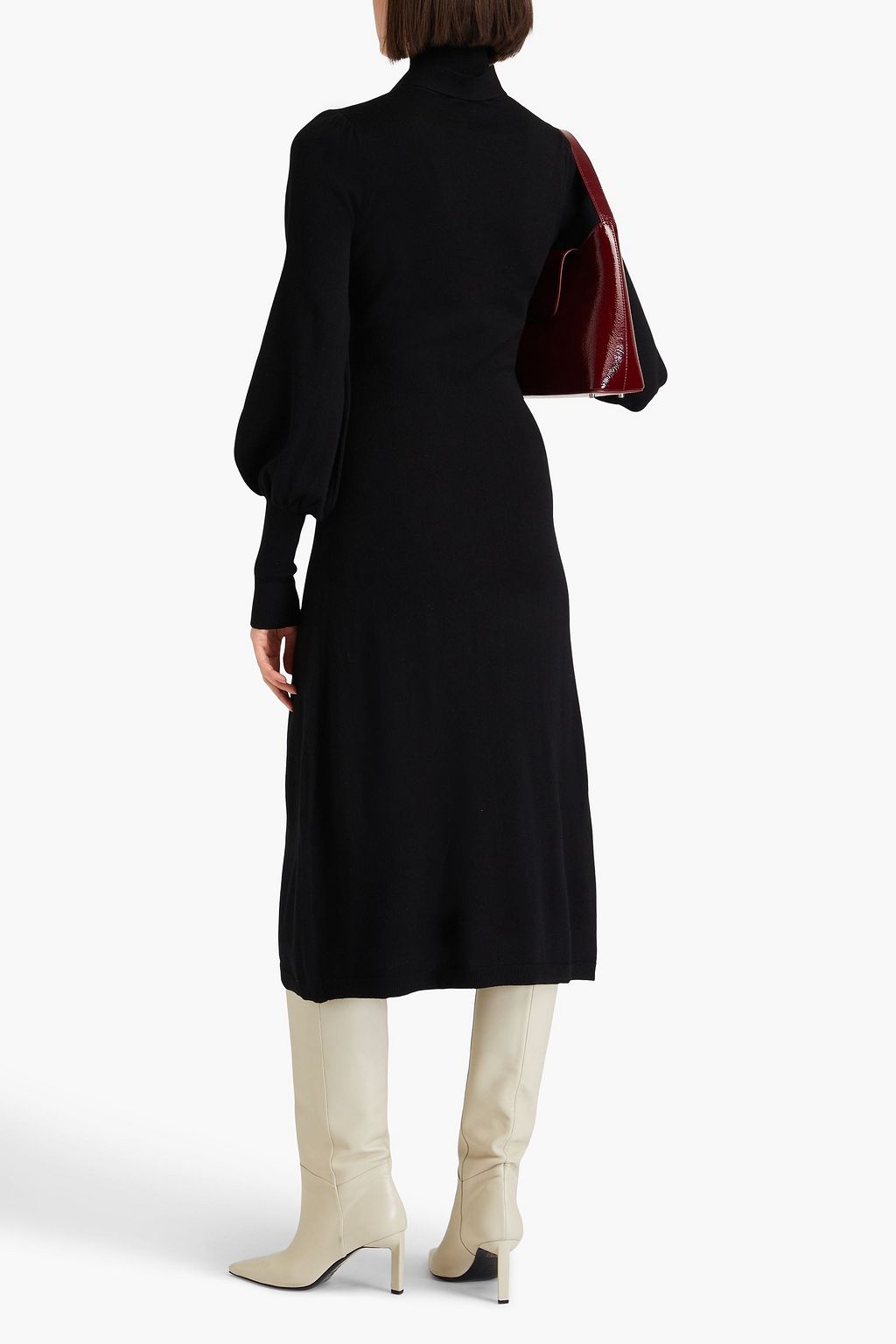 ZIMMERMANN Wool turtleneck midi dress