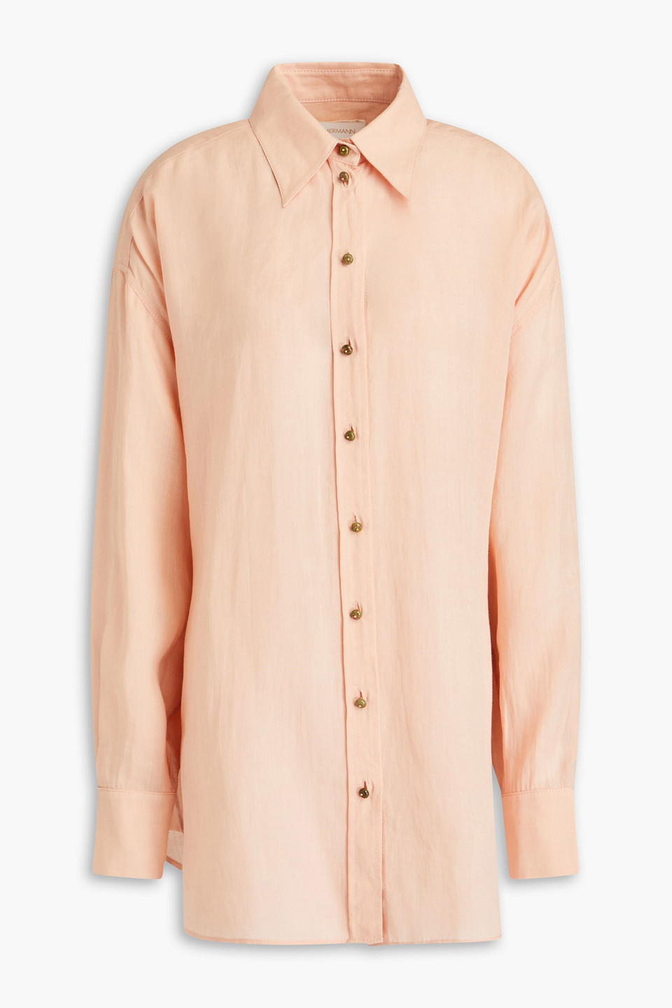 Zimmermann Ramie Shirt In Blush