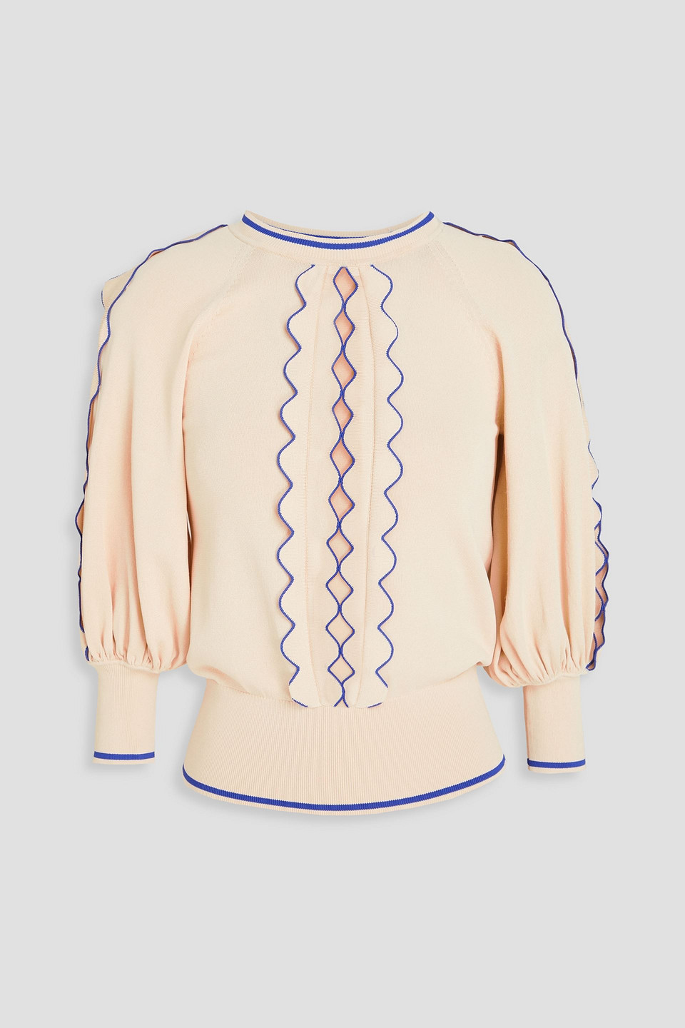 Zimmermann Cutout Stretch-knit Top In Pink