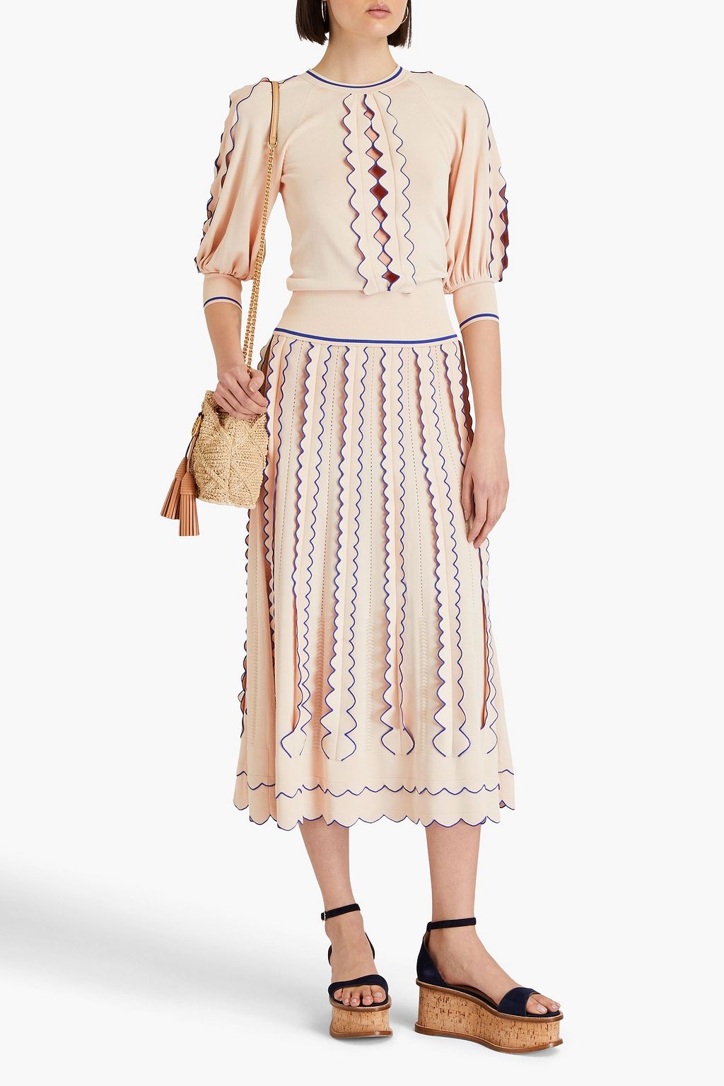 ZIMMERMANN Cutout stretch-knit top