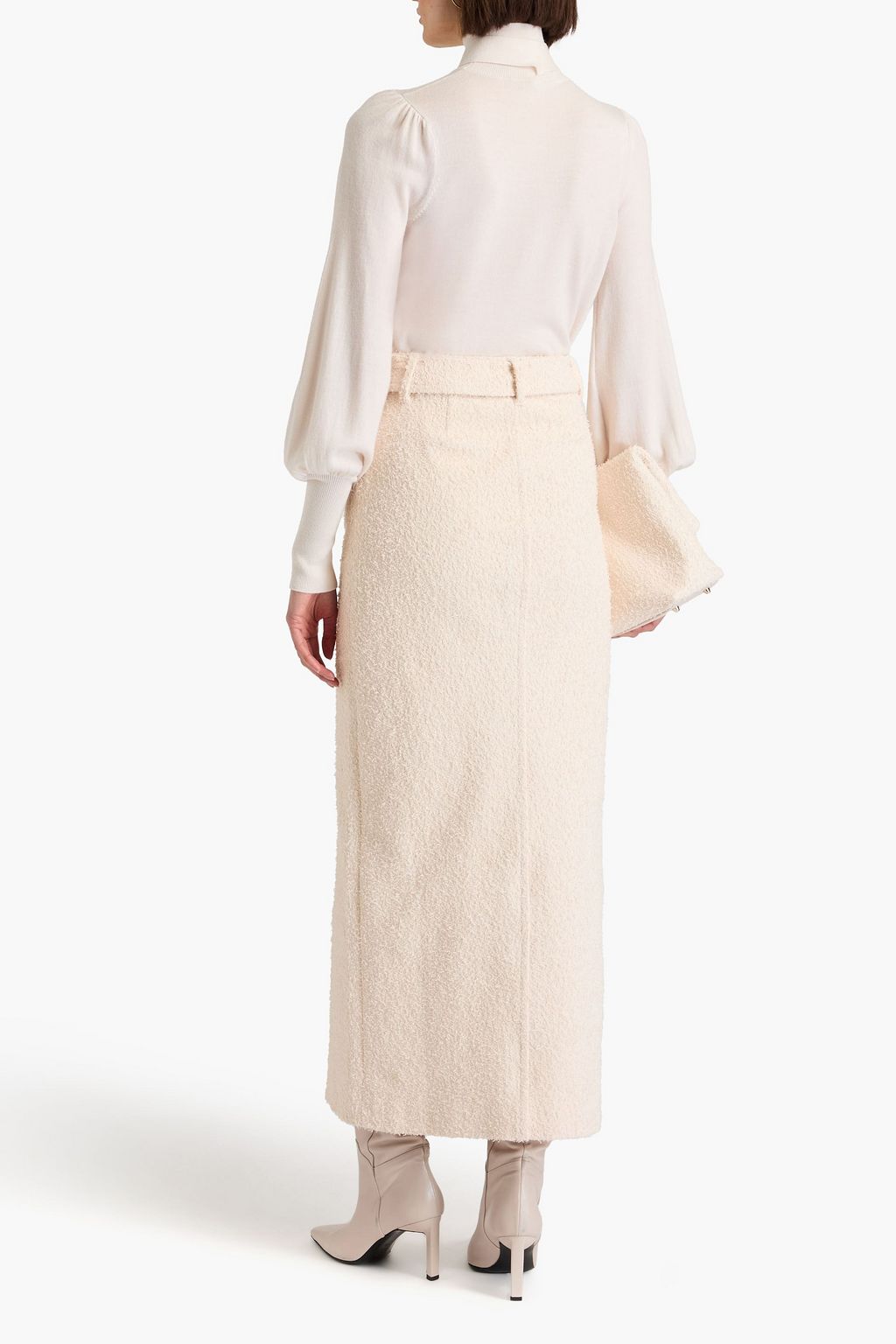 ZIMMERMANN Pussy bow merino wool turtleneck sweater