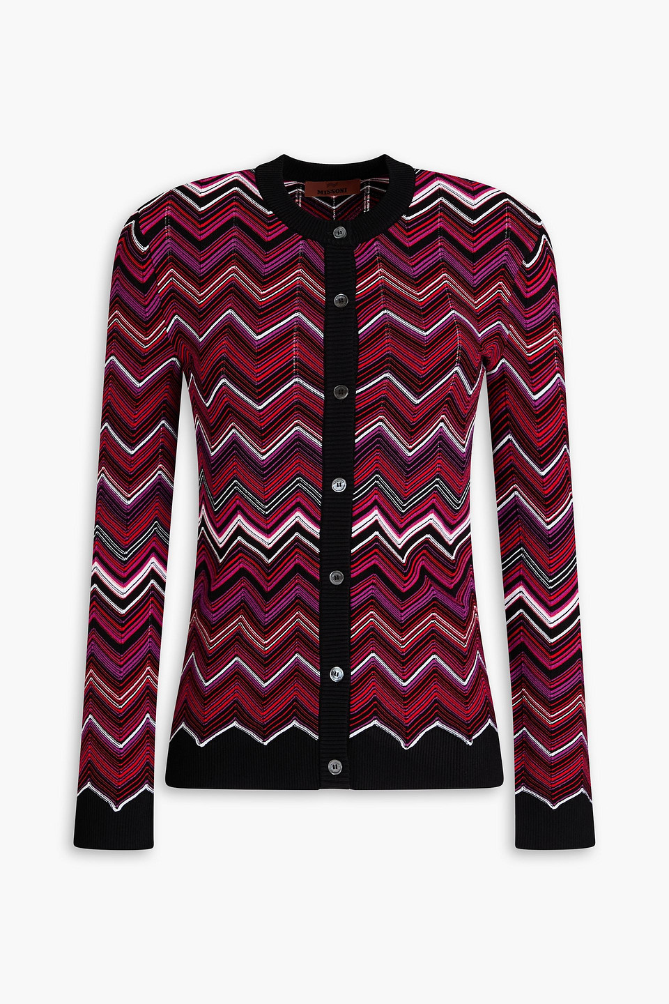 Missoni Crochet-knit Cardigan In Tomatenrot