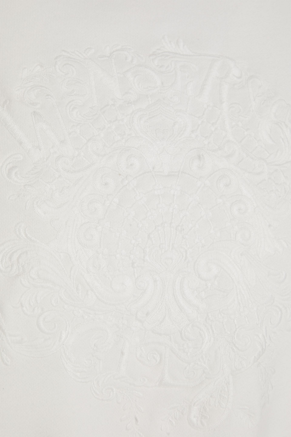 Zimmermann French Cotton-blend Terry Sweatshirt In Ivory