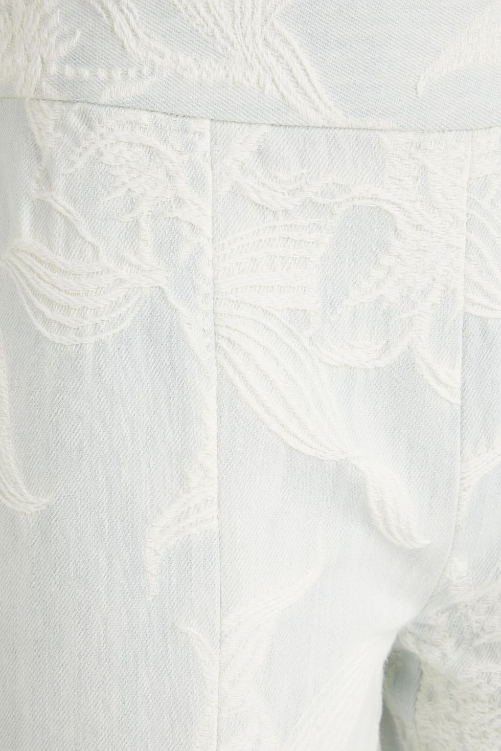 ZIMMERMANN بنطلون جينز بأرجل مستقيمة وخصر متوسط الارتفاع بتصميم مطرّز