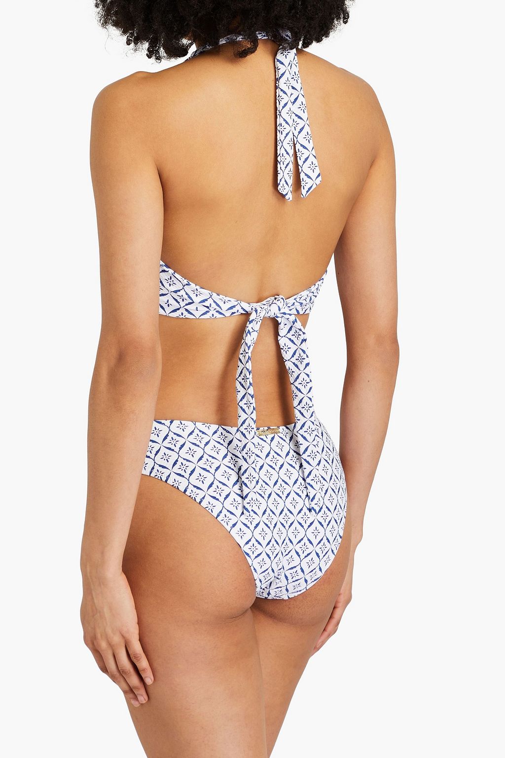 HEIDI KLEIN Capri printed halterneck bikini top