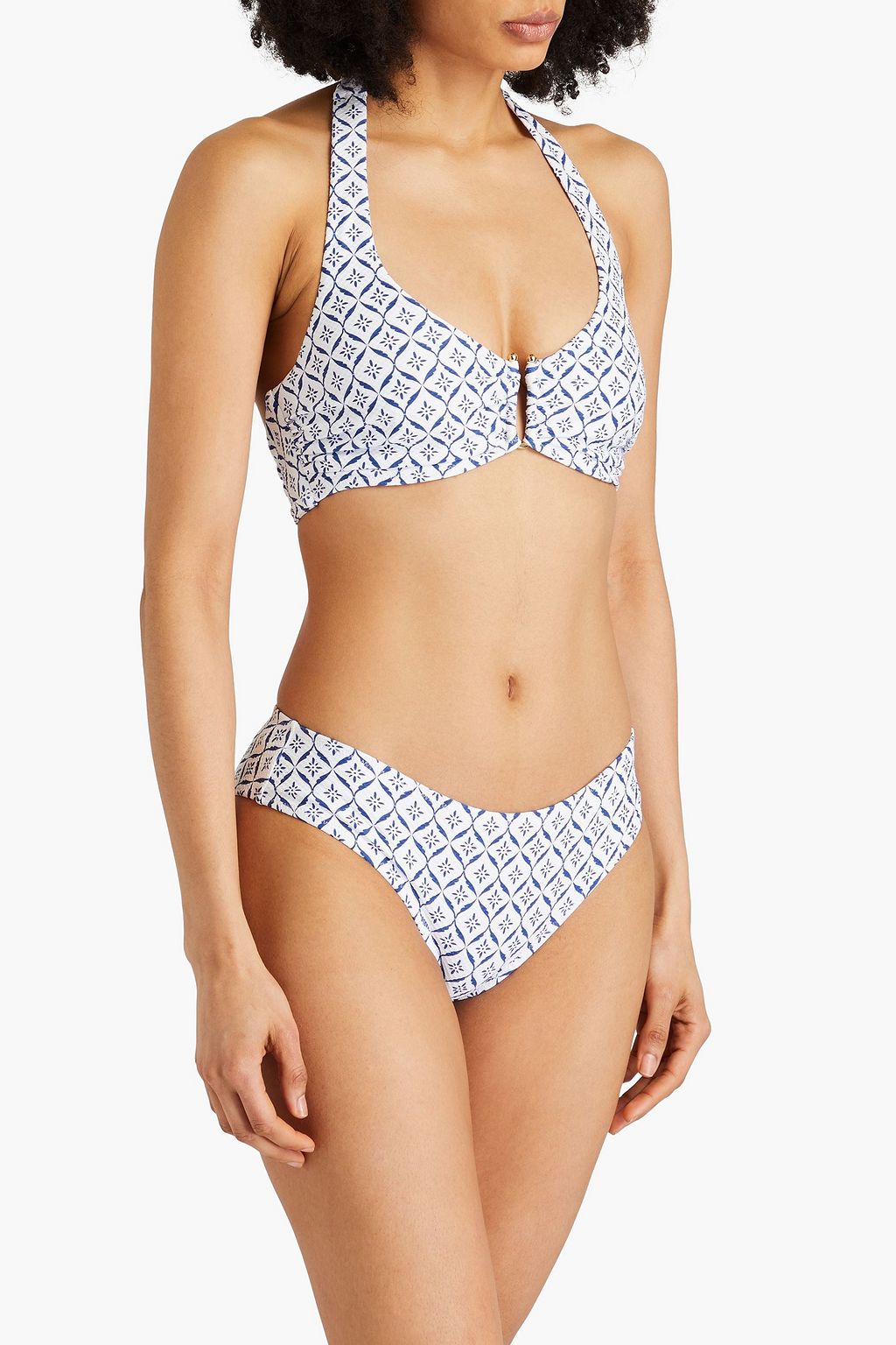 HEIDI KLEIN Capri printed halterneck bikini top