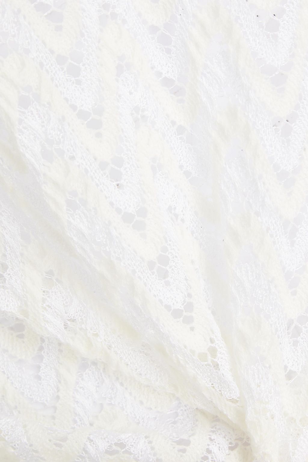 MISSONI Crochet-knit wool-blend turtleneck top