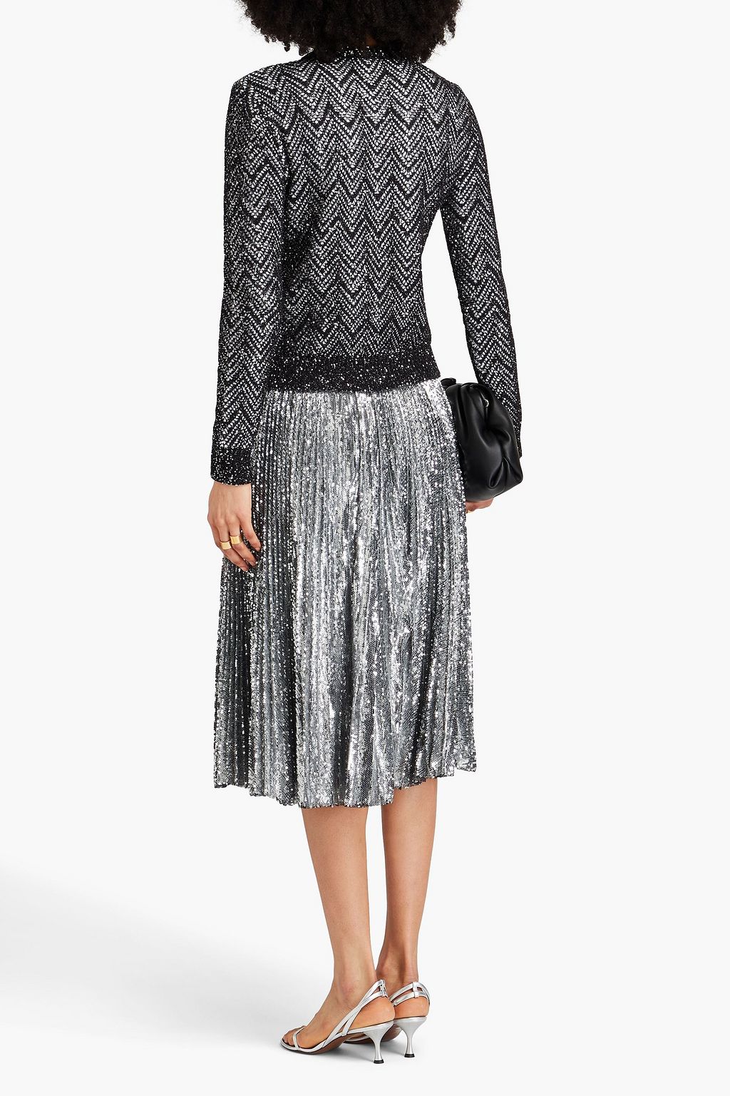 MISSONI Sequin-embellished crochet-knit sweater