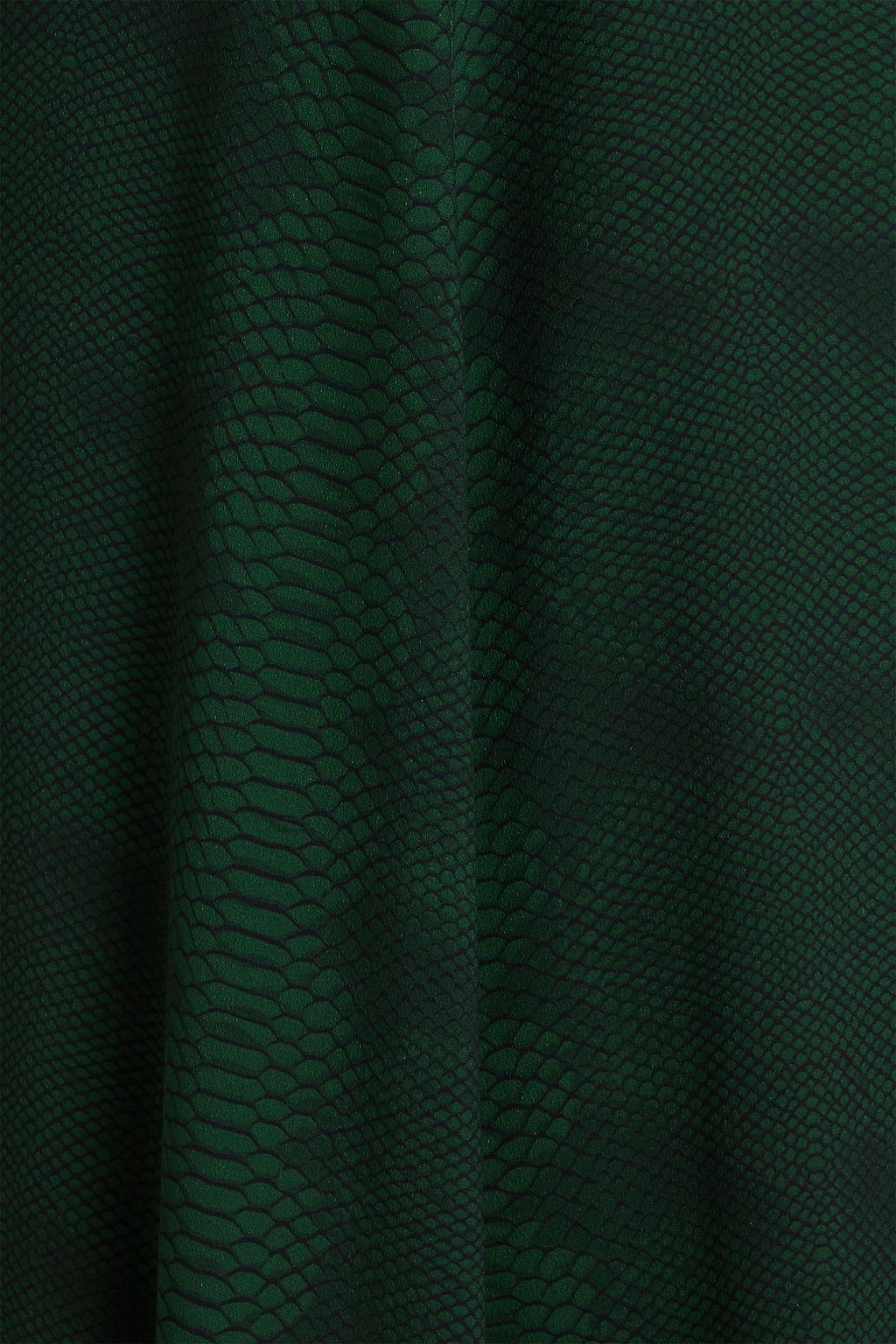 VICTORIA BECKHAM فستان متوسط الطول من الكريب بنقشة جلد الثعبان