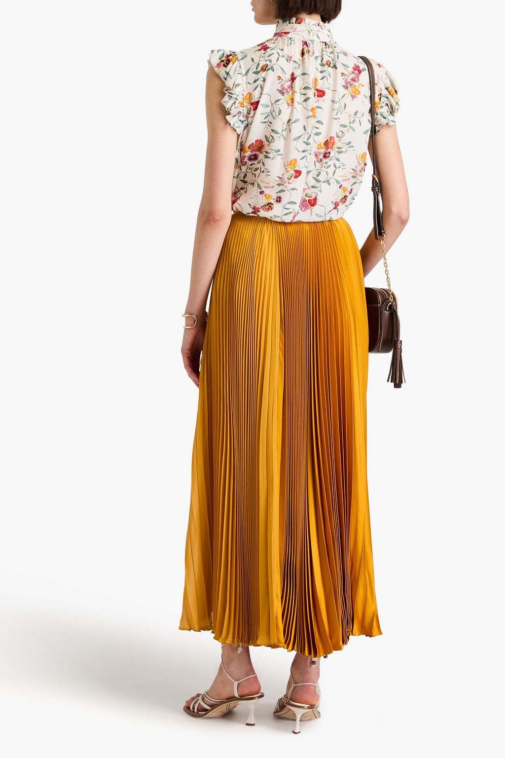 ZIMMERMANN Ruffled crepe de chine top