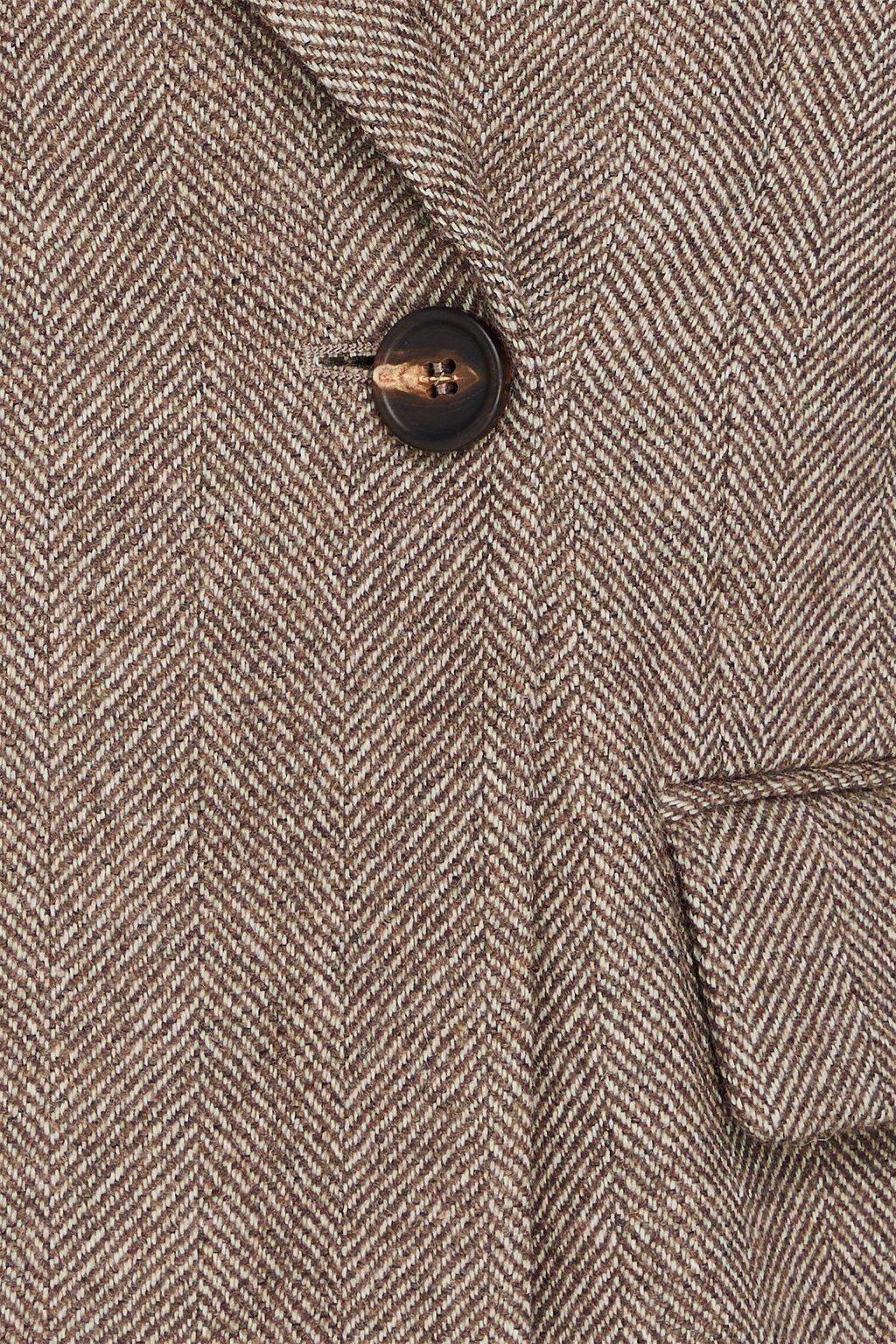 BRUNELLO CUCINELLI ウール混フェルト ダブルブレストブレザー ヘリンボーン