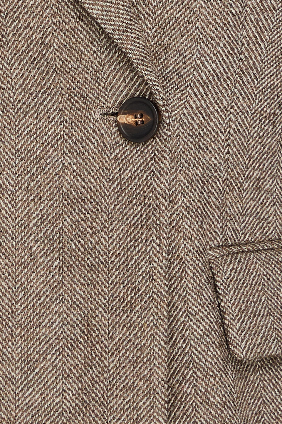 Brunello Cucinelli Double-breasted Herringbone Wool-blend Felt Blazer In Brown