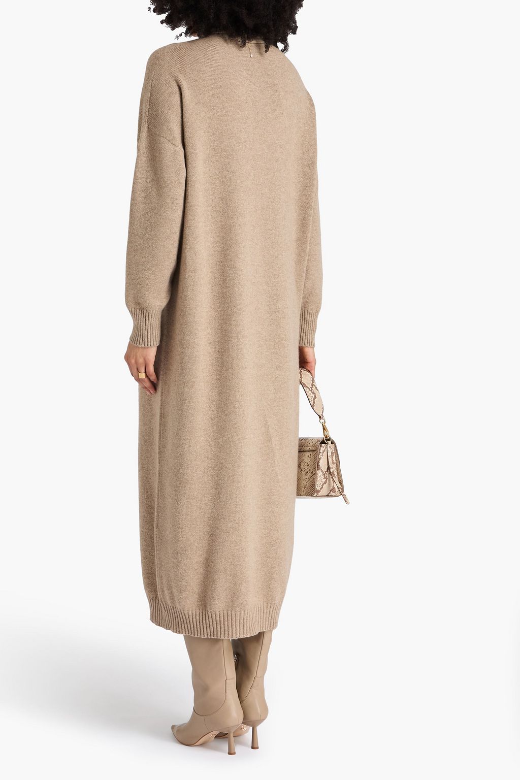 BRUNELLO CUCINELLI Cashmere turtleneck midi dress