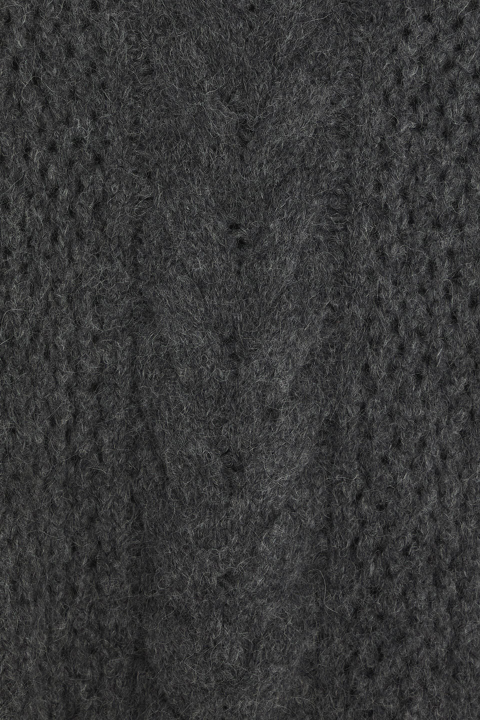 Brunello Cucinelli Bead-embellished Cable-knit Alpaca-blend Sweater In Gray