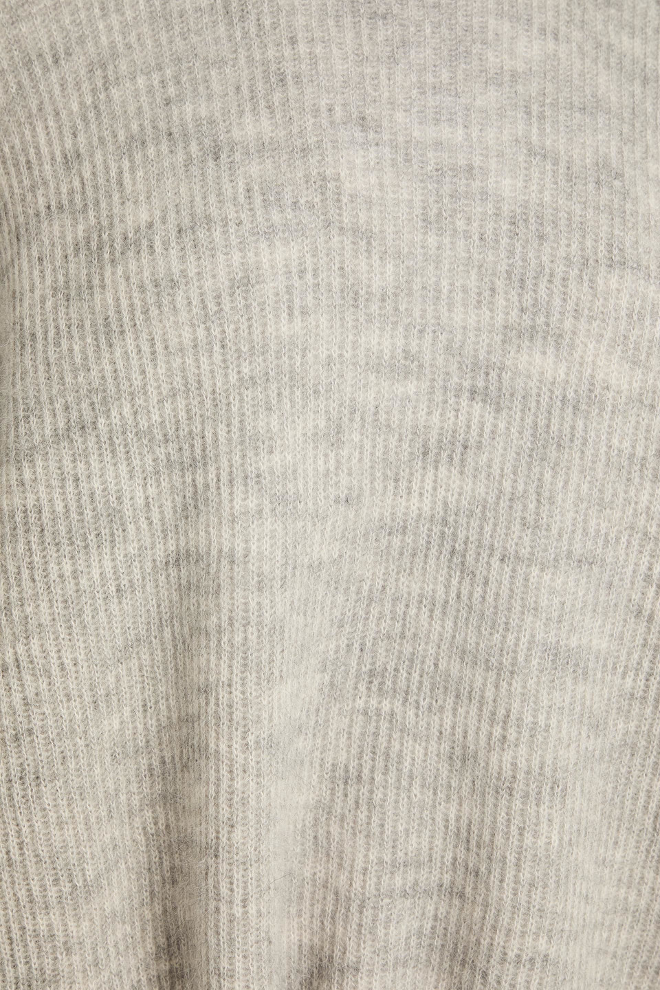 Brunello Cucinelli Ribbed Mohair-blend Turtleneck Sweater In Gray