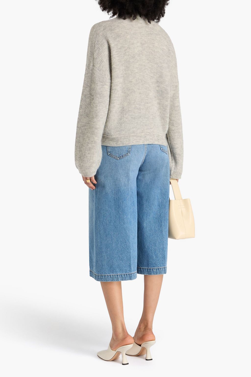 BRUNELLO CUCINELLI Ribbed mohair-blend turtleneck sweater