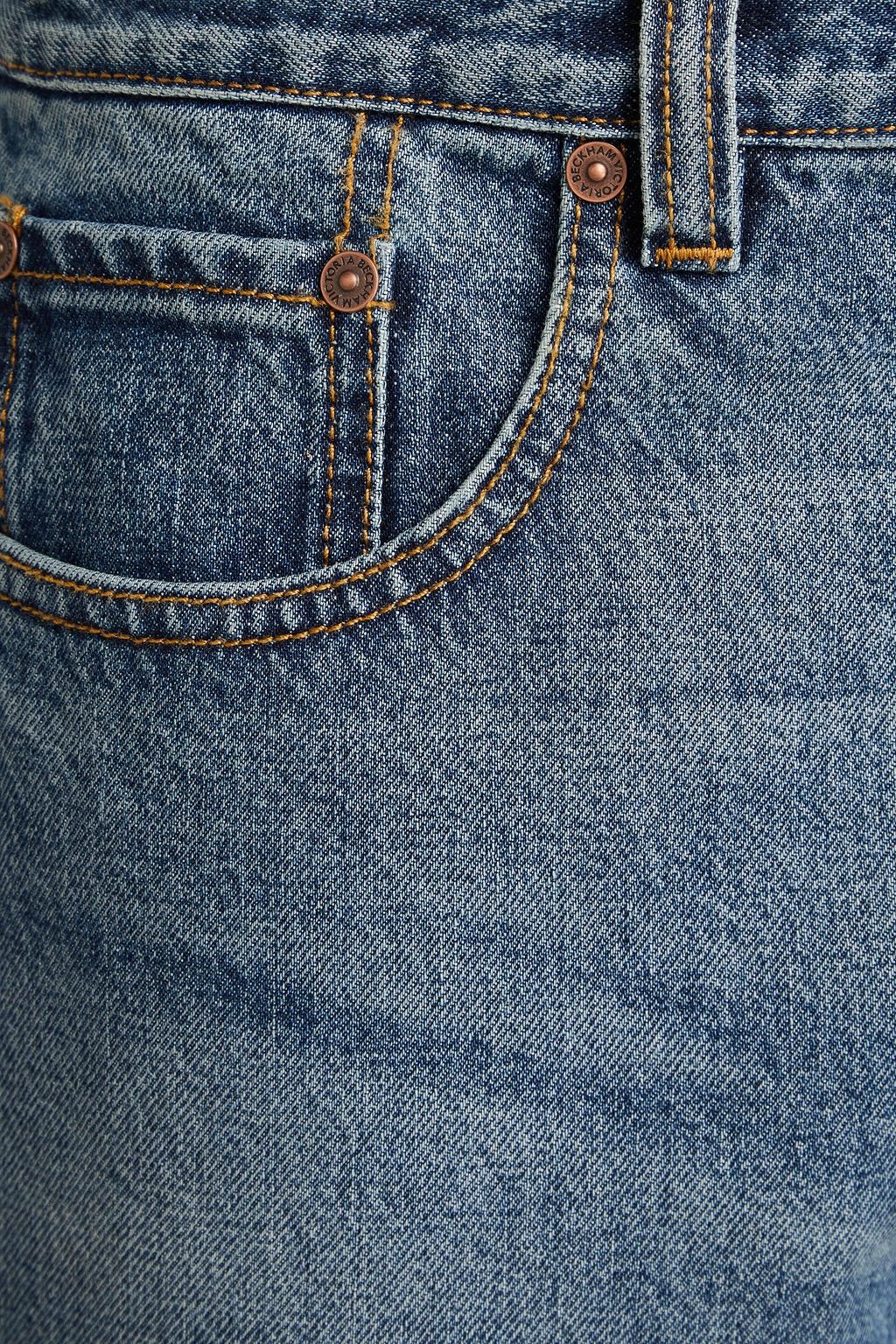 VICTORIA BECKHAM Faded mid-rise kick-flare jeans