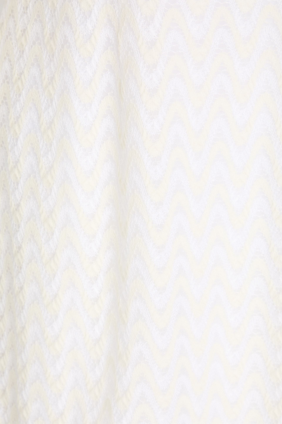 Missoni Crochet-knit Wool-blend Mini Dress In Ivory