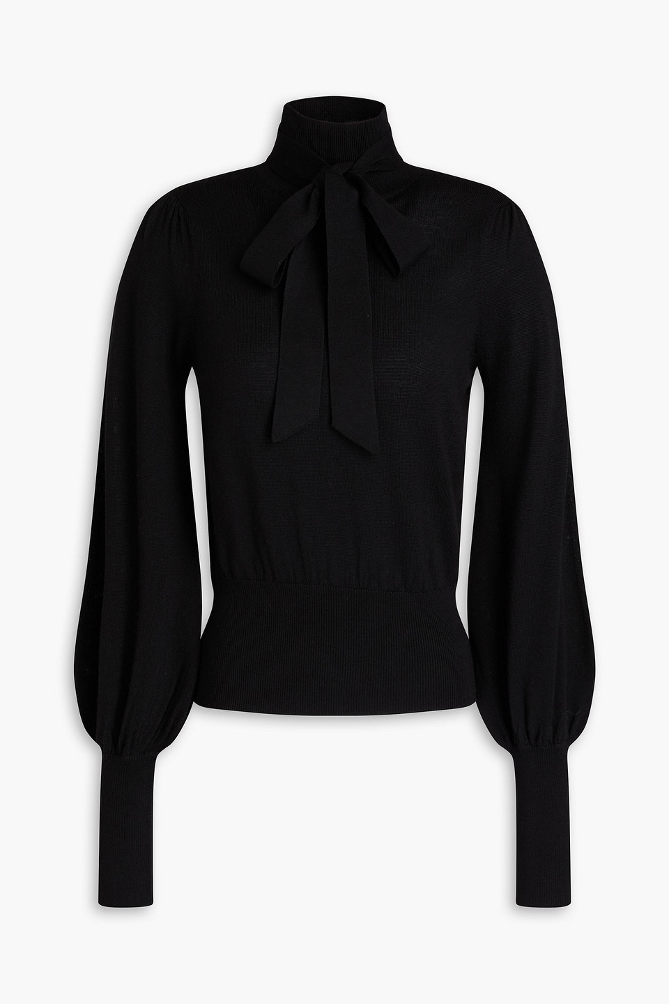 Zimmermann Merino Wool Turtleneck Sweater In Black