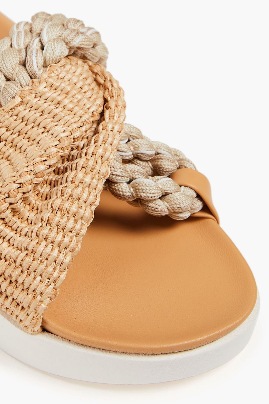 ZIMMERMANN Twisted cord and faux raffia slides