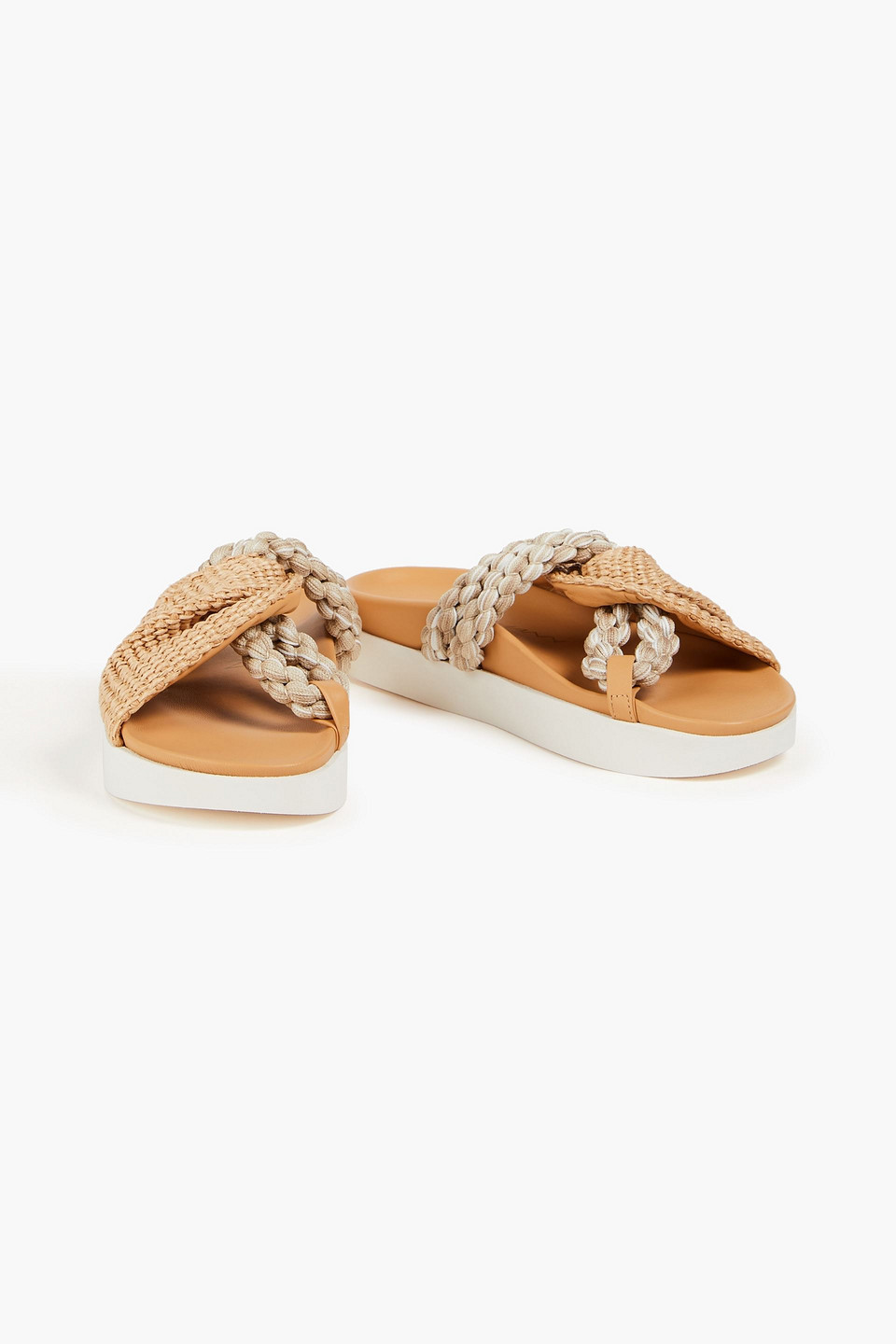 Zimmermann Woven Cord Slides In Camel