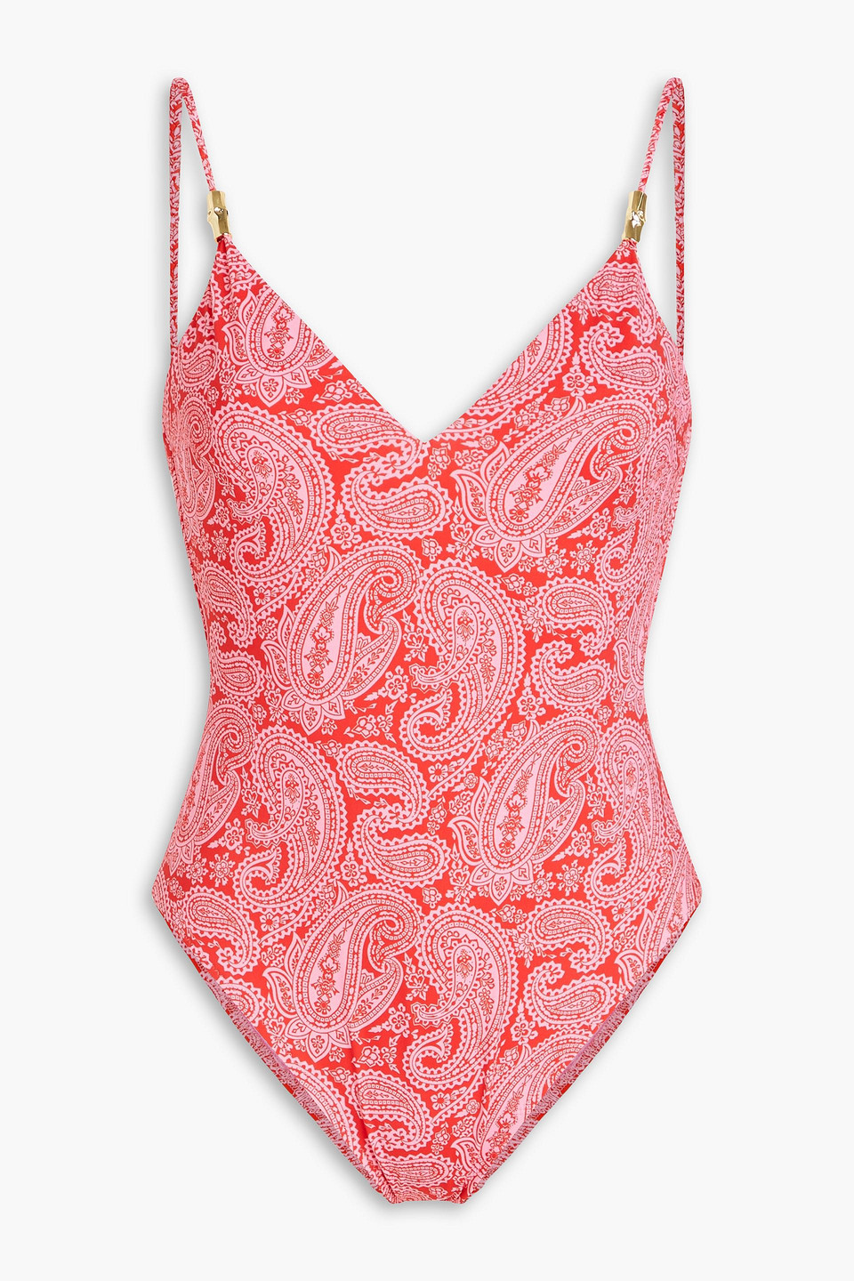 Heidi Klein Tangier Printed Swimsuit In Red