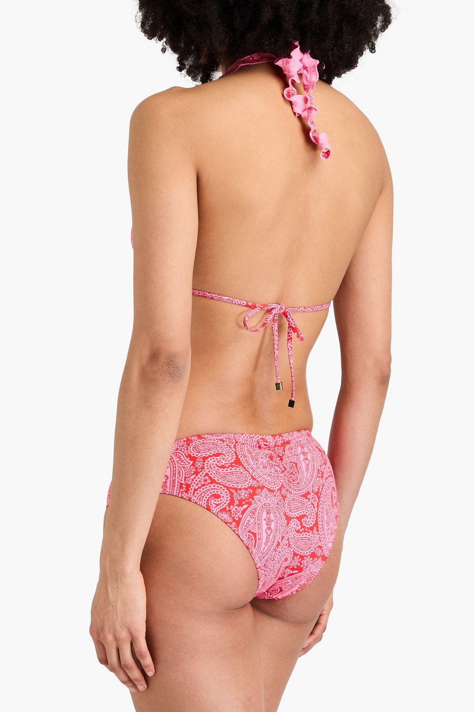 Heidi Klein Tangier Paisley-print Low-rise Bikini Briefs In Red