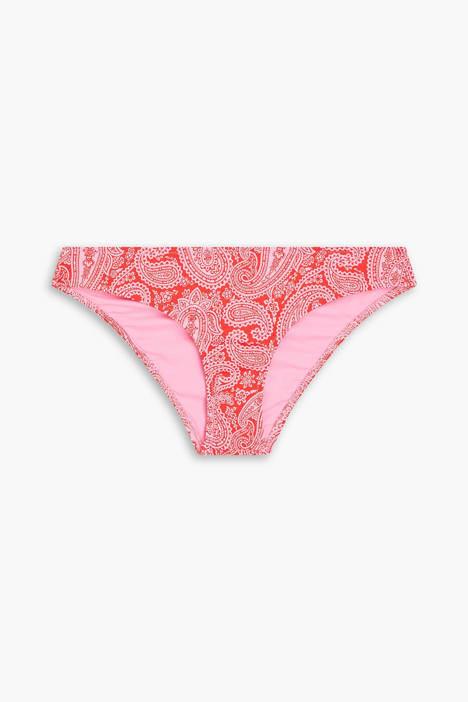 Heidi Klein Tangier Paisley-print Low-rise Bikini Briefs In Red