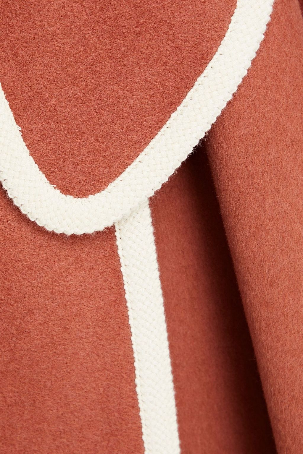 ZIMMERMANN Draped wool-blend felt cape