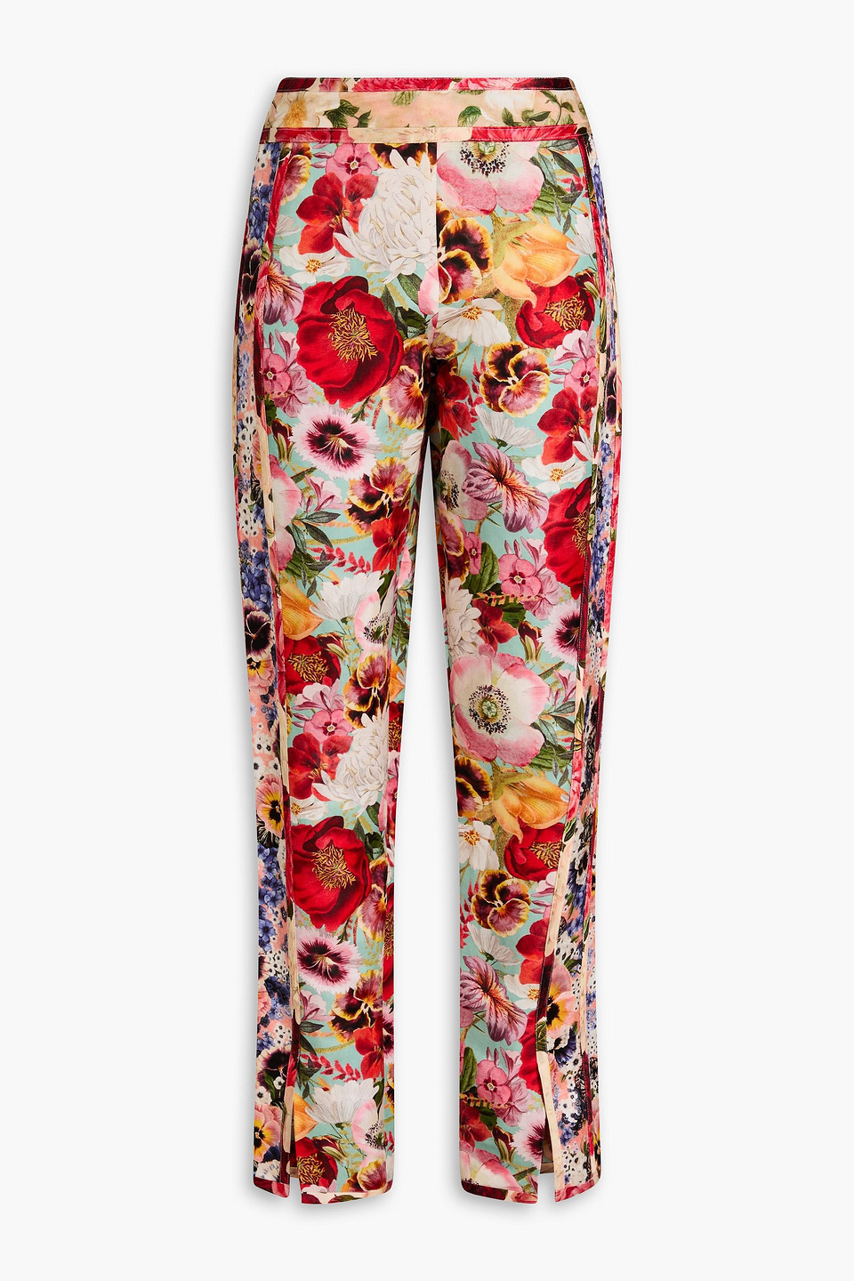 Zimmermann Wonderland Floral Print Trousers In Pink