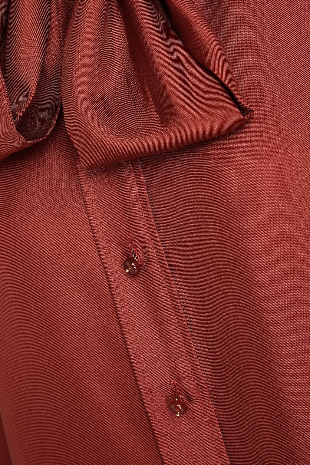 ZIMMERMANN Pussy-bow silk-twill blouse
