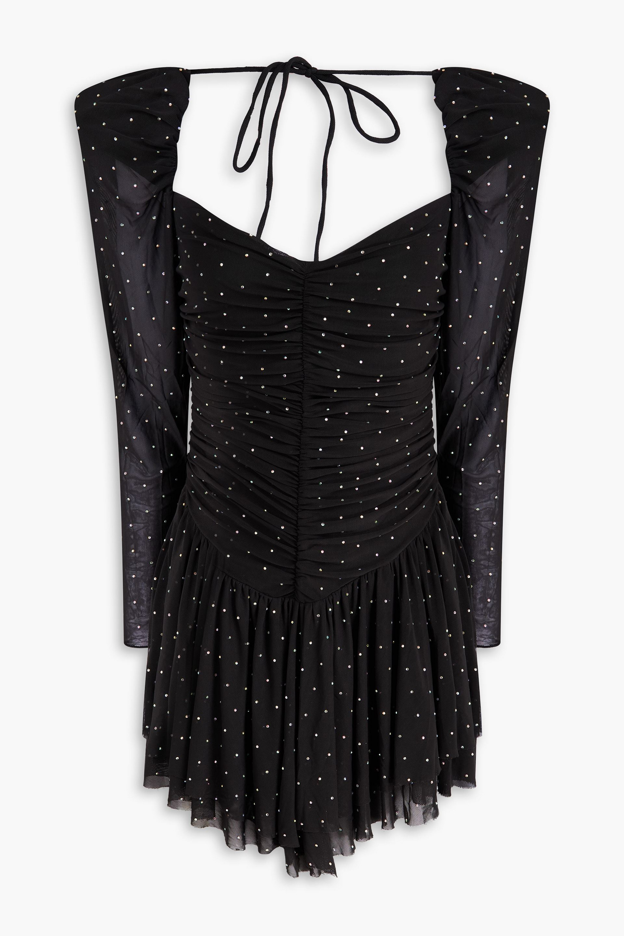 ROTATE Birger Christensen - Crystal-embellished tulle mini dress