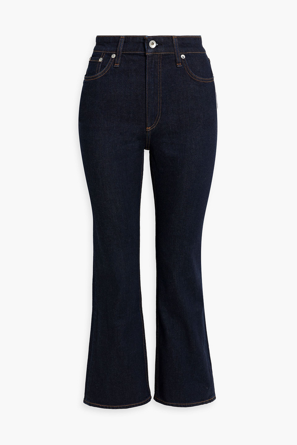 Rag & Bone Casey High-rise Flared Jeans In Dark Denim