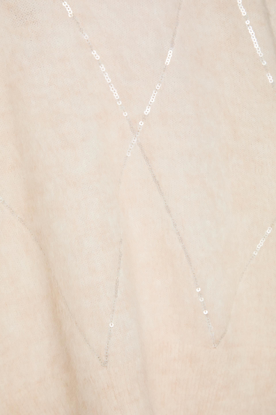 Brunello Cucinelli Sequin-embellished Knitted Sweater In Neutral