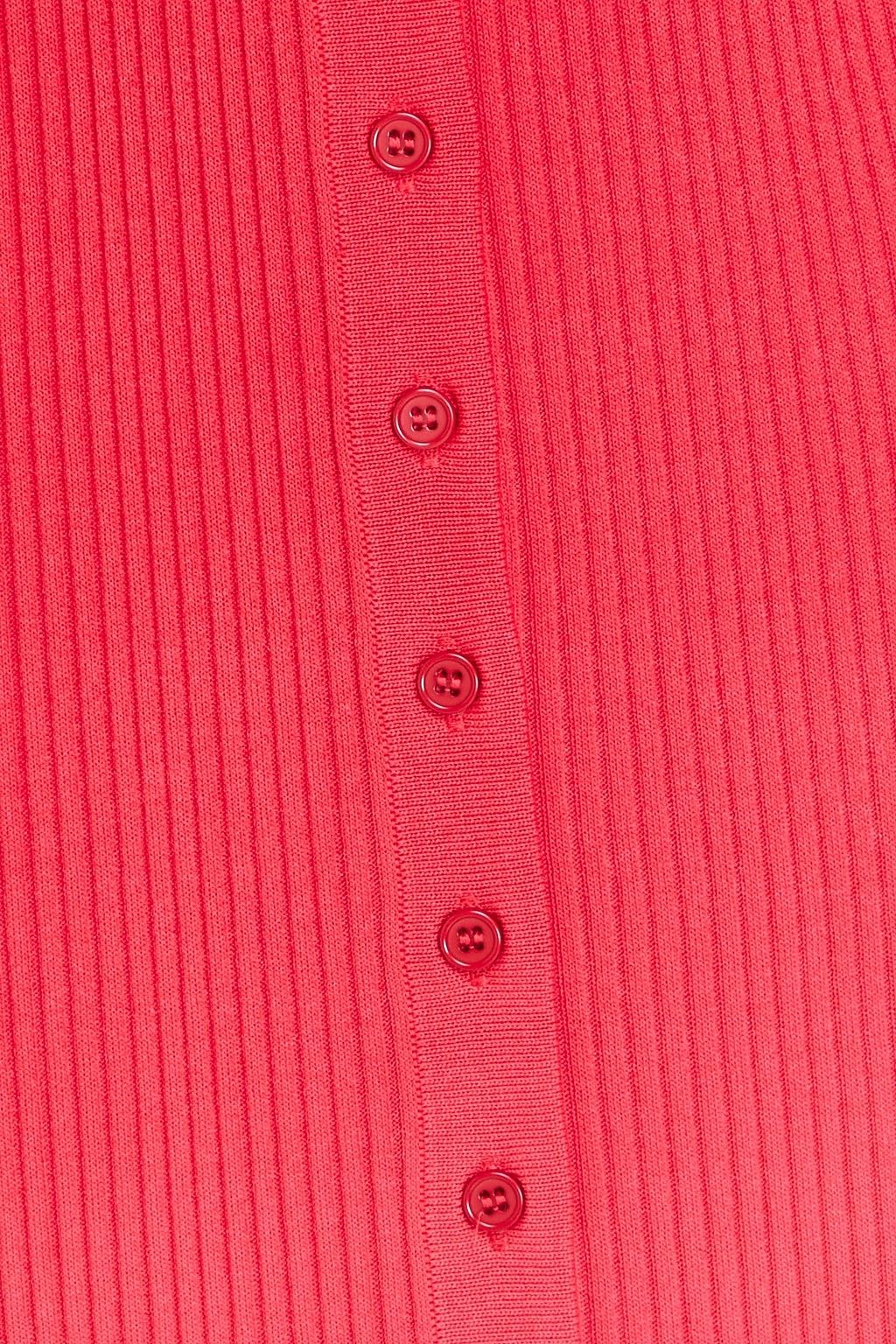 STAUD Shoko dégradé ribbed-knit midi dress