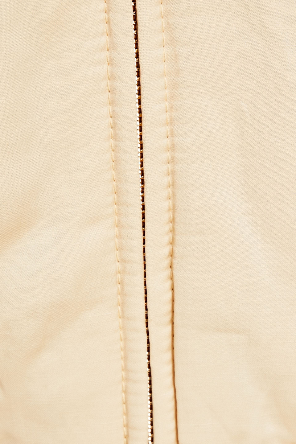 Zimmermann Ruched Padded Satin Bomber Jacket In Cream