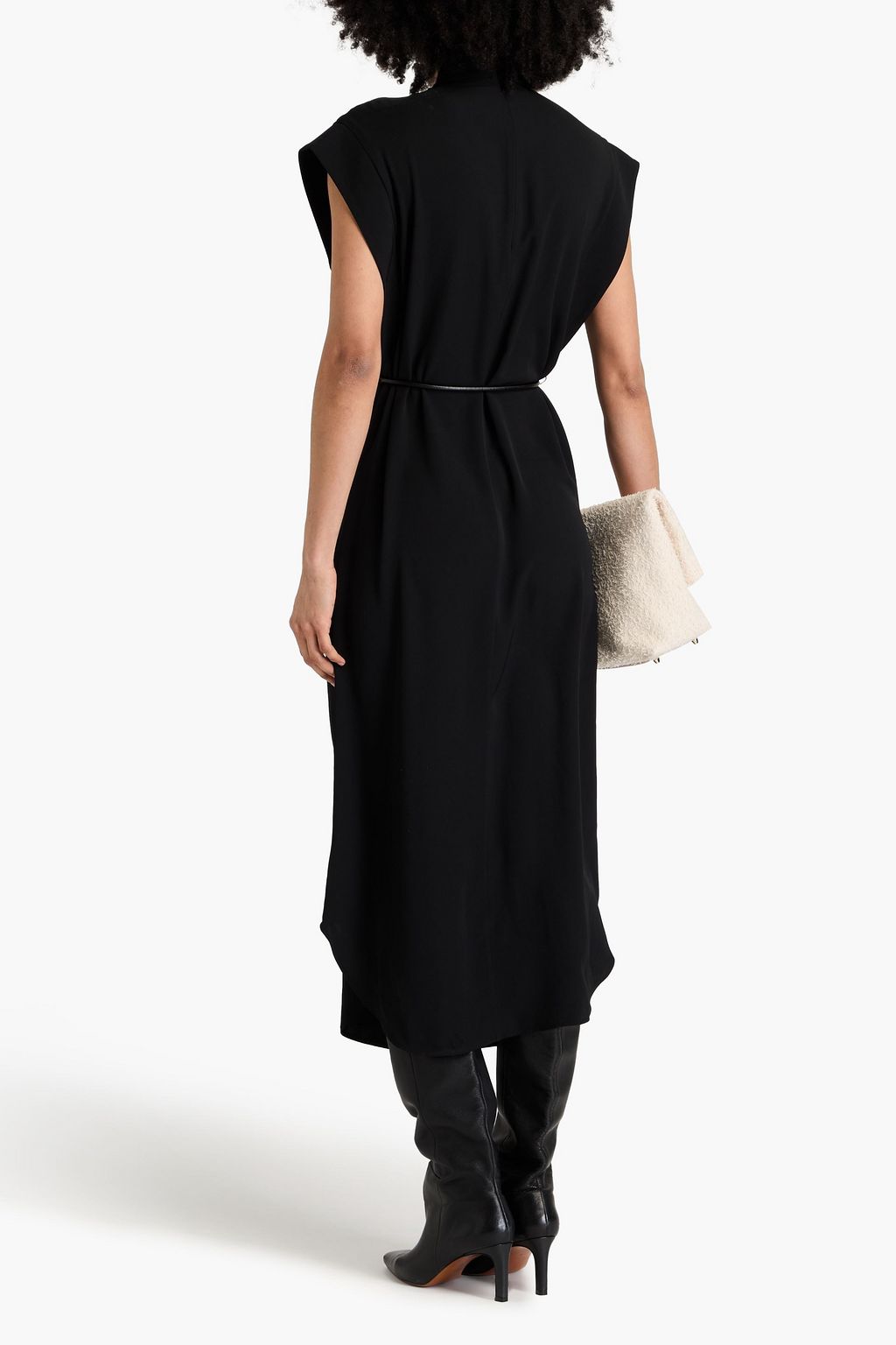 ZIMMERMANN Belted twill midi dress