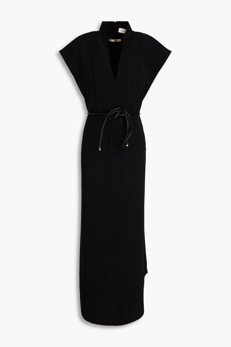 Zimmermann Twill Maxi Dress In Black